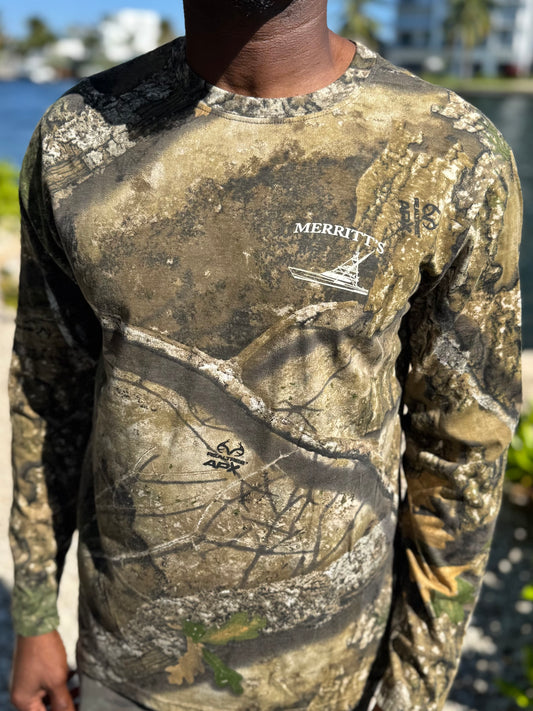Camo Classic Outline Long Sleeve T-Shirt