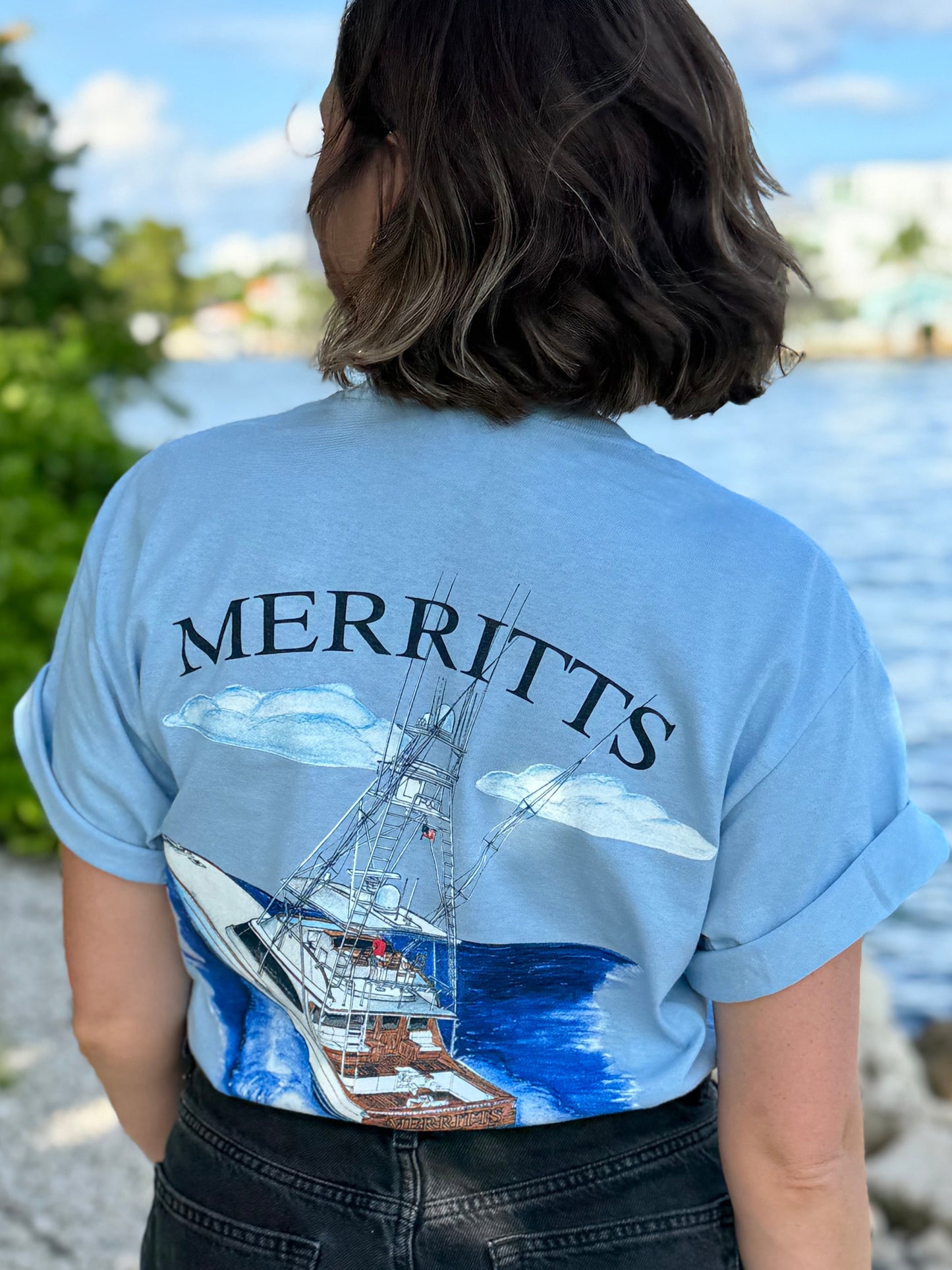 Franklin Color Back Short Sleeve T-Shirt