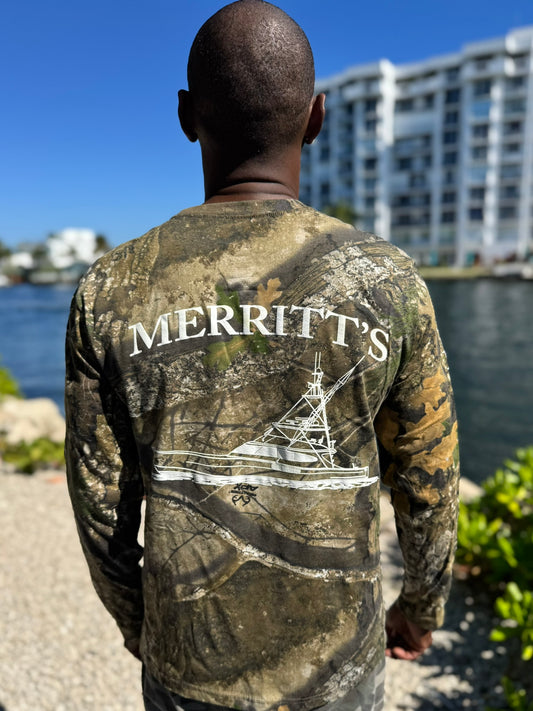 Camo Classic Outline Long Sleeve T-Shirt